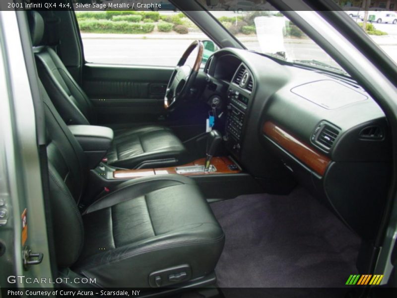 Silver Sage Metallic / Graphite 2001 Infiniti QX4 4x4