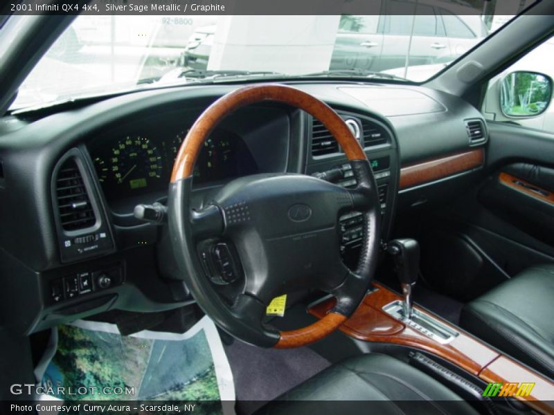 Silver Sage Metallic / Graphite 2001 Infiniti QX4 4x4