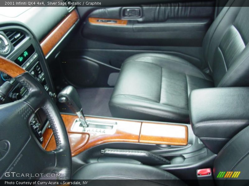 Silver Sage Metallic / Graphite 2001 Infiniti QX4 4x4