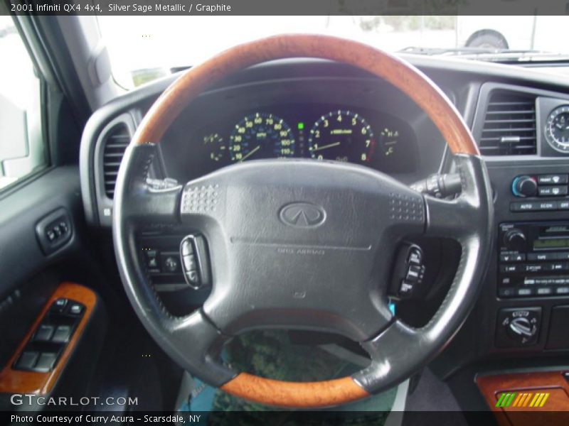 Silver Sage Metallic / Graphite 2001 Infiniti QX4 4x4
