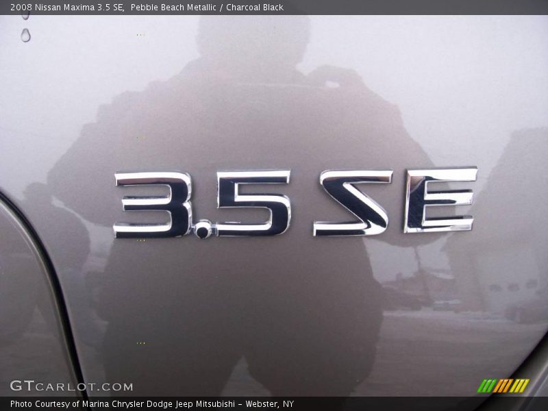 Pebble Beach Metallic / Charcoal Black 2008 Nissan Maxima 3.5 SE