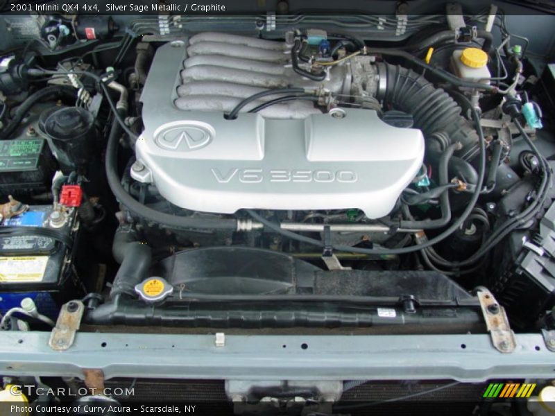 Silver Sage Metallic / Graphite 2001 Infiniti QX4 4x4