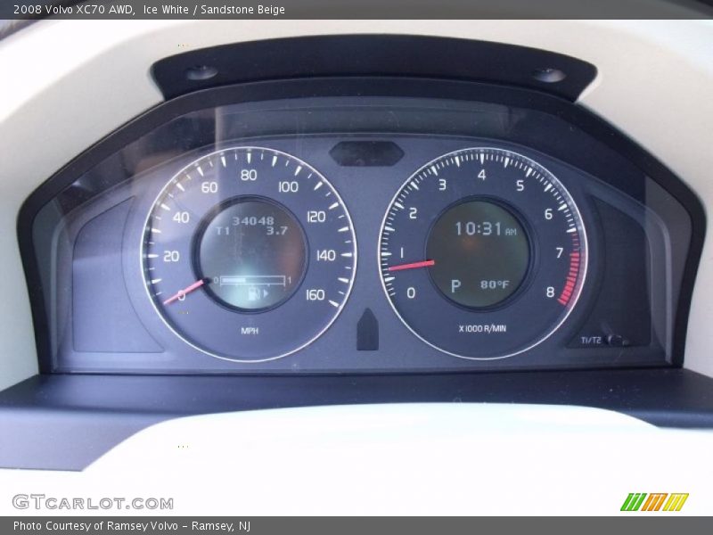Ice White / Sandstone Beige 2008 Volvo XC70 AWD