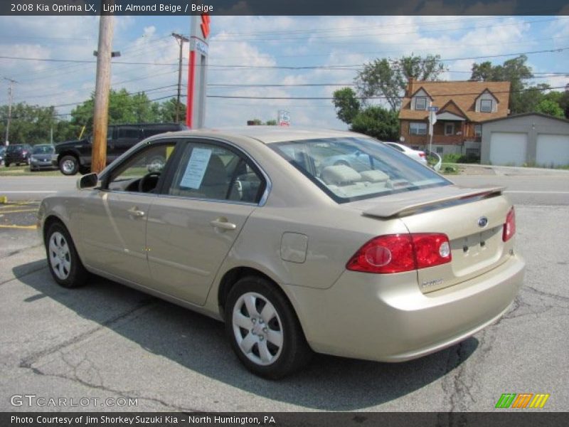 Light Almond Beige / Beige 2008 Kia Optima LX