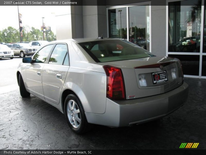 Gold Mist / Cashmere 2007 Cadillac CTS Sedan