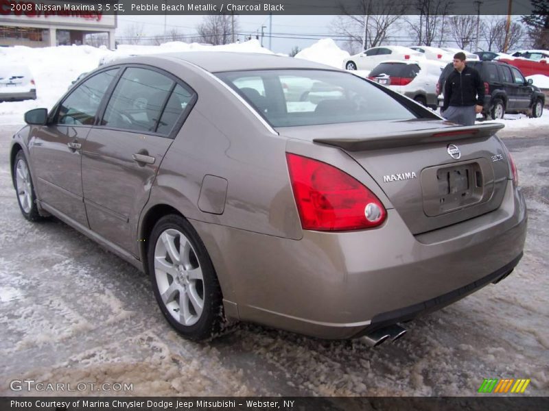Pebble Beach Metallic / Charcoal Black 2008 Nissan Maxima 3.5 SE