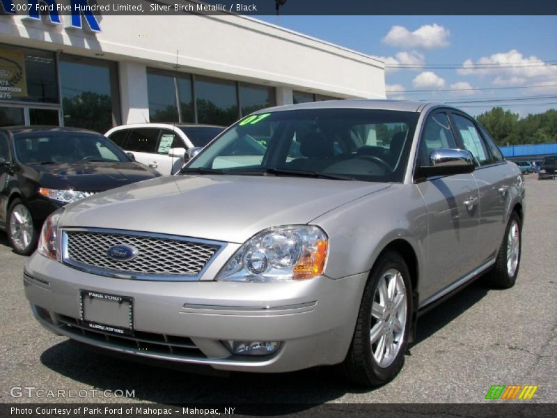 Silver Birch Metallic / Black 2007 Ford Five Hundred Limited