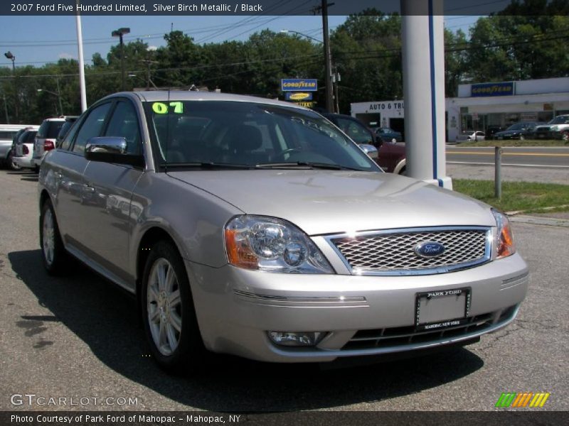 Silver Birch Metallic / Black 2007 Ford Five Hundred Limited
