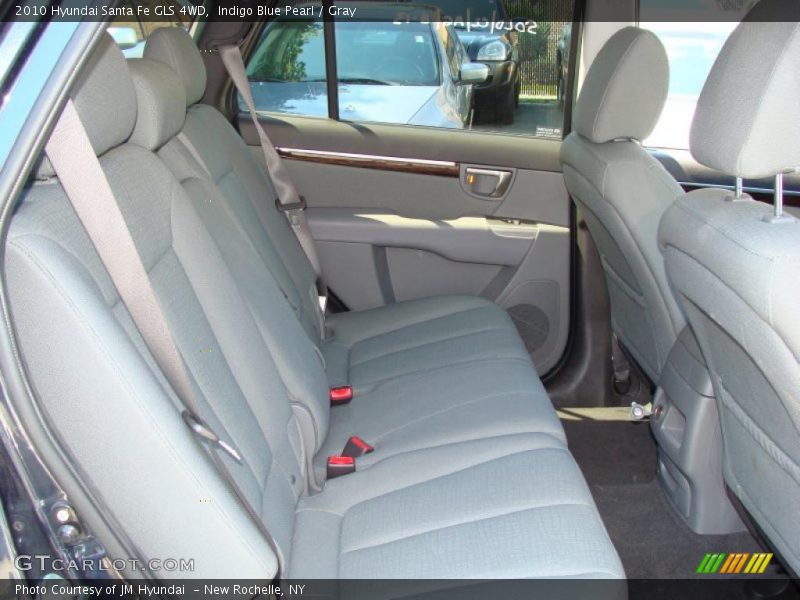 Indigo Blue Pearl / Gray 2010 Hyundai Santa Fe GLS 4WD