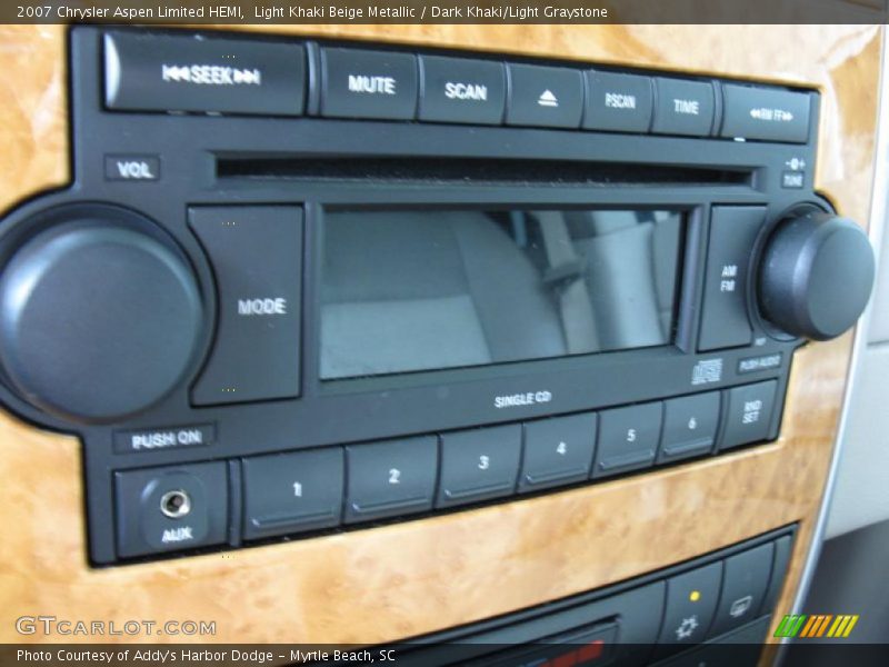 Light Khaki Beige Metallic / Dark Khaki/Light Graystone 2007 Chrysler Aspen Limited HEMI