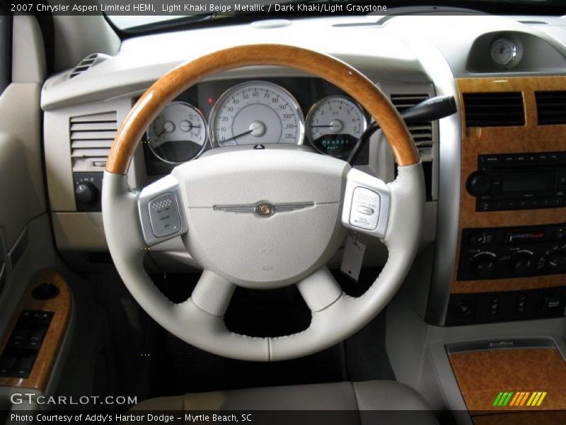Light Khaki Beige Metallic / Dark Khaki/Light Graystone 2007 Chrysler Aspen Limited HEMI