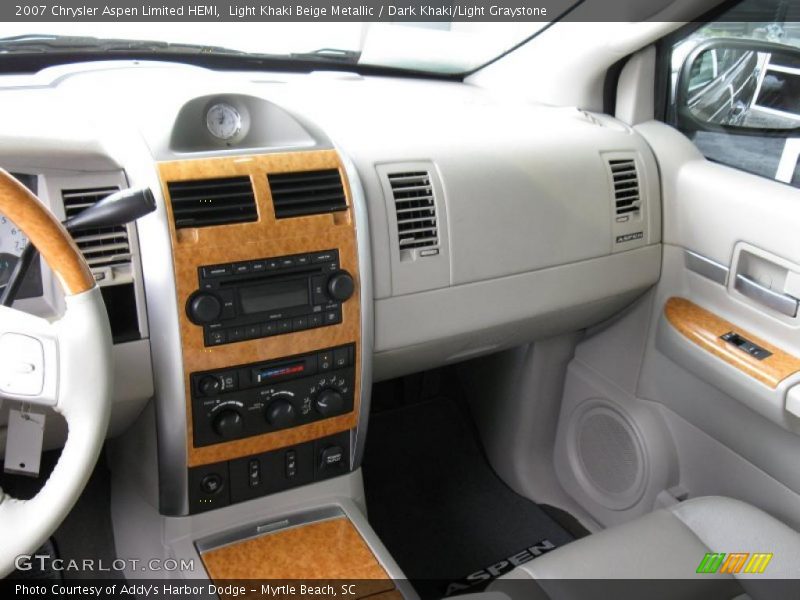 Light Khaki Beige Metallic / Dark Khaki/Light Graystone 2007 Chrysler Aspen Limited HEMI
