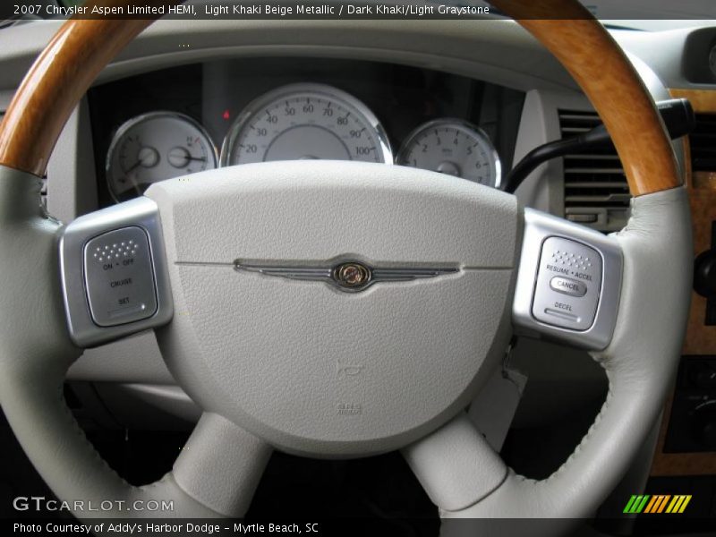 Light Khaki Beige Metallic / Dark Khaki/Light Graystone 2007 Chrysler Aspen Limited HEMI