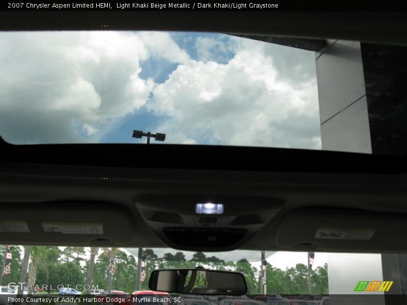 Light Khaki Beige Metallic / Dark Khaki/Light Graystone 2007 Chrysler Aspen Limited HEMI