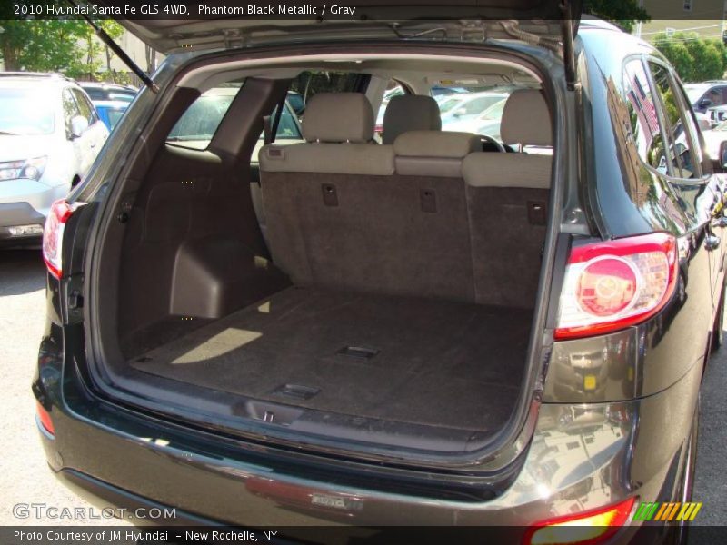 Phantom Black Metallic / Gray 2010 Hyundai Santa Fe GLS 4WD