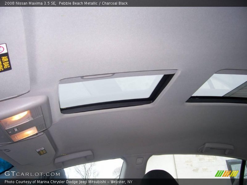 Pebble Beach Metallic / Charcoal Black 2008 Nissan Maxima 3.5 SE