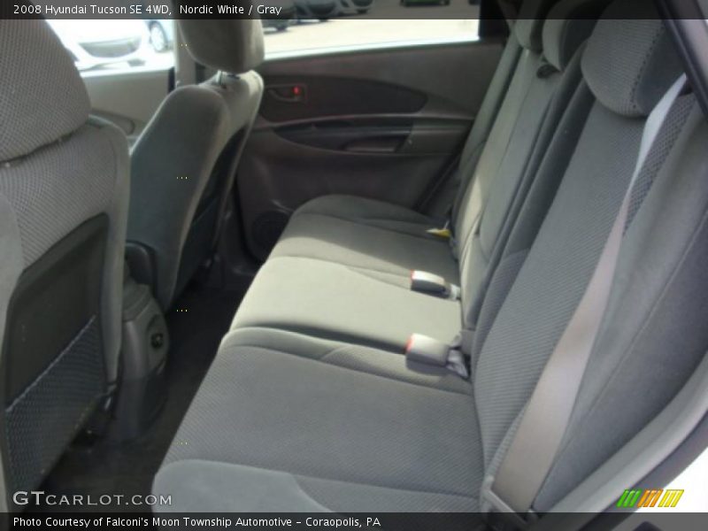 Nordic White / Gray 2008 Hyundai Tucson SE 4WD