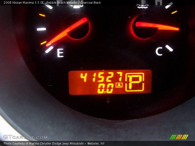 Pebble Beach Metallic / Charcoal Black 2008 Nissan Maxima 3.5 SE