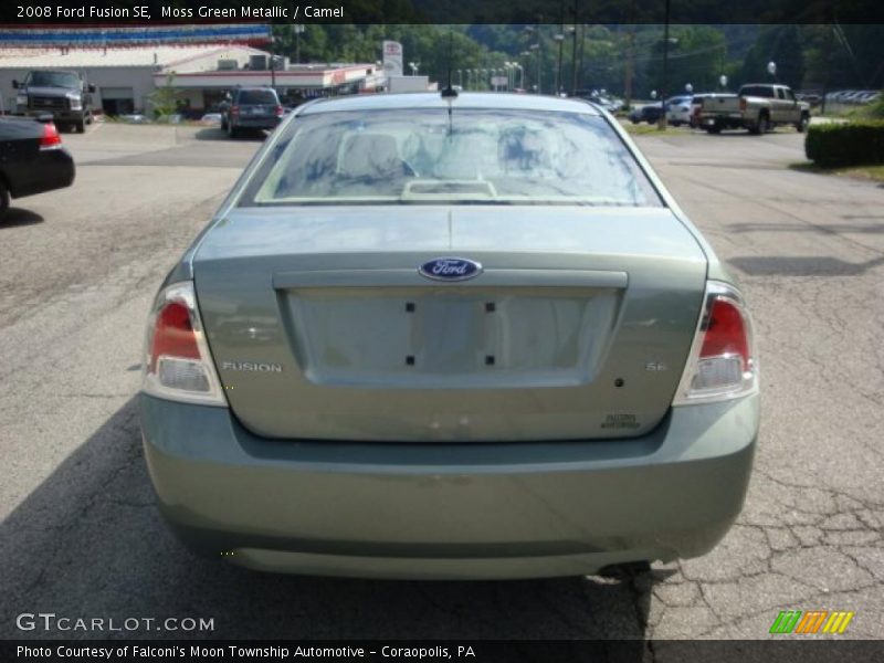 Moss Green Metallic / Camel 2008 Ford Fusion SE