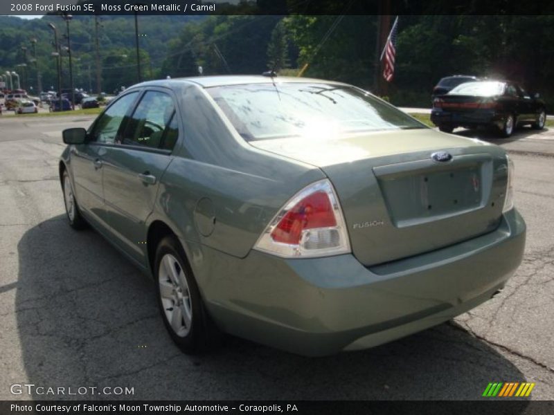 Moss Green Metallic / Camel 2008 Ford Fusion SE