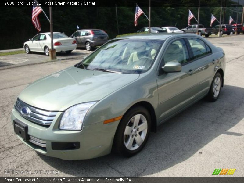 Moss Green Metallic / Camel 2008 Ford Fusion SE