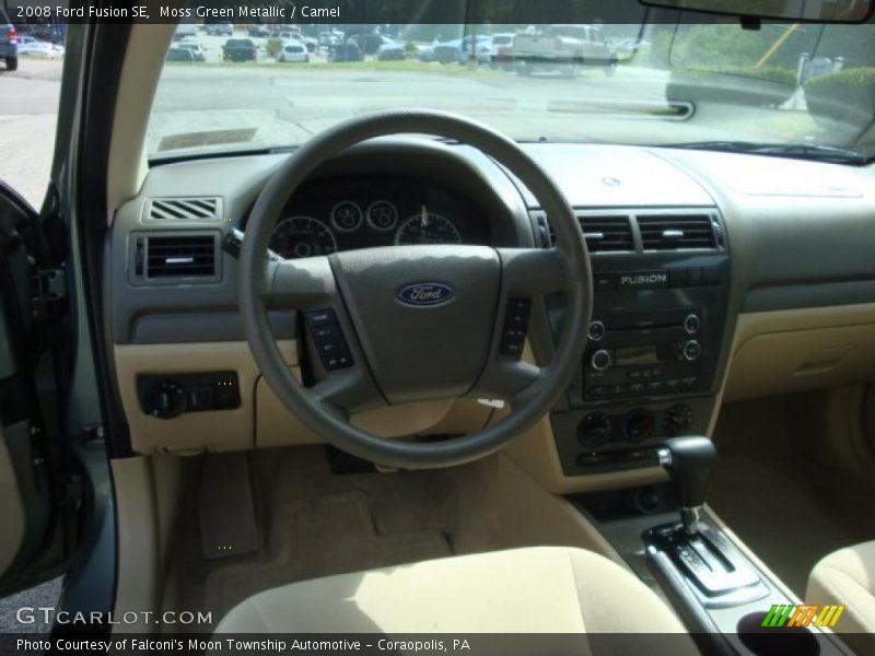 Moss Green Metallic / Camel 2008 Ford Fusion SE