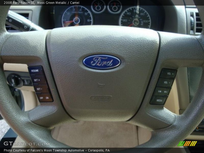 Moss Green Metallic / Camel 2008 Ford Fusion SE