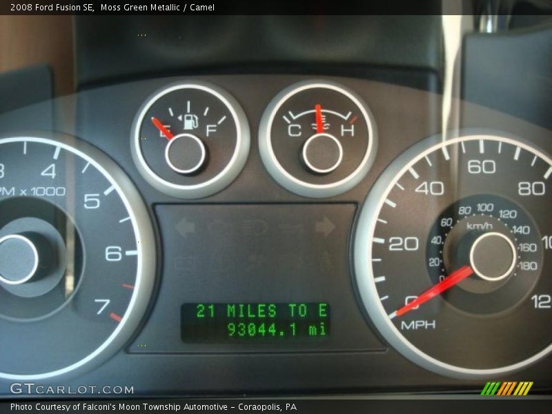 Moss Green Metallic / Camel 2008 Ford Fusion SE