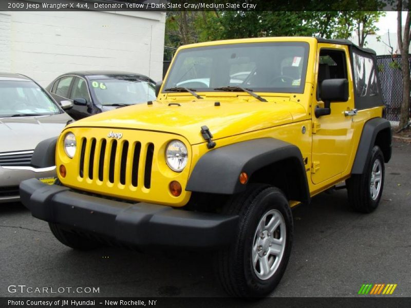 Detonator Yellow / Dark Slate Gray/Medium Slate Gray 2009 Jeep Wrangler X 4x4