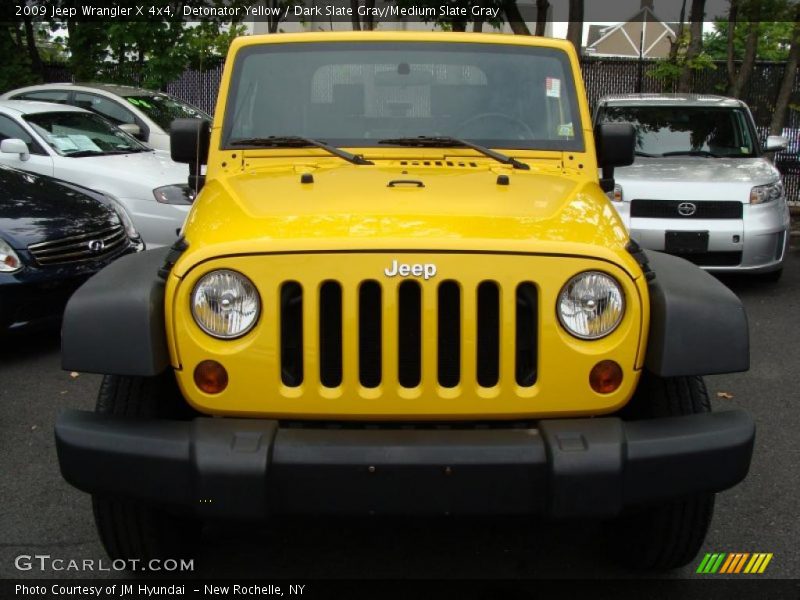 Detonator Yellow / Dark Slate Gray/Medium Slate Gray 2009 Jeep Wrangler X 4x4