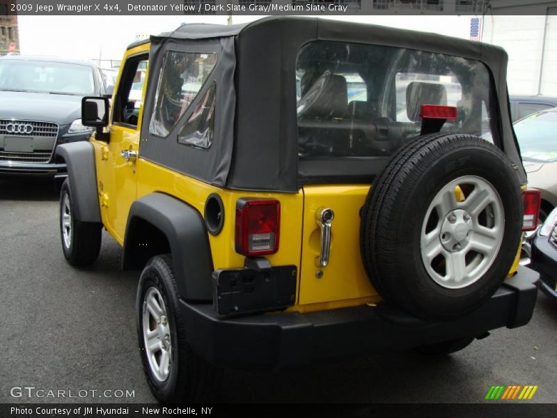 Detonator Yellow / Dark Slate Gray/Medium Slate Gray 2009 Jeep Wrangler X 4x4