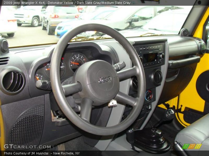 Detonator Yellow / Dark Slate Gray/Medium Slate Gray 2009 Jeep Wrangler X 4x4