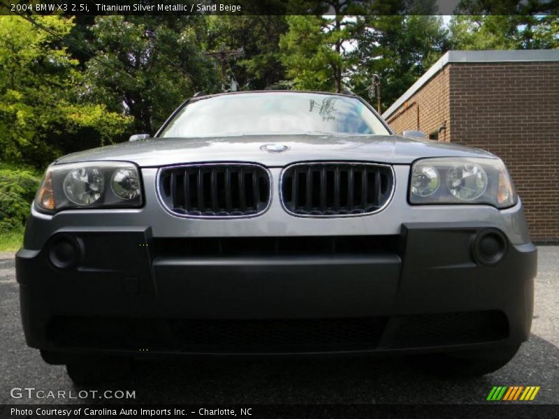 Titanium Silver Metallic / Sand Beige 2004 BMW X3 2.5i