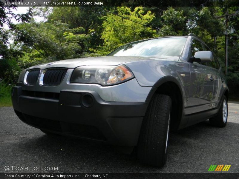 Titanium Silver Metallic / Sand Beige 2004 BMW X3 2.5i