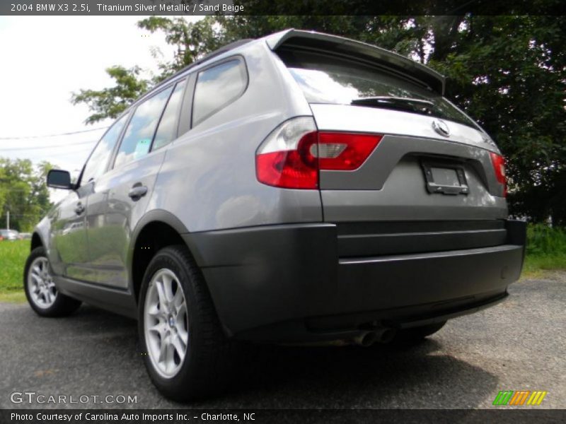 Titanium Silver Metallic / Sand Beige 2004 BMW X3 2.5i