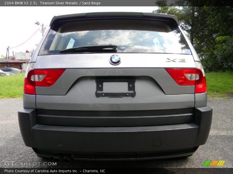 Titanium Silver Metallic / Sand Beige 2004 BMW X3 2.5i