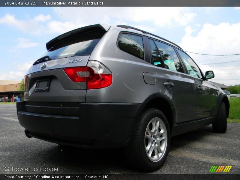 Titanium Silver Metallic / Sand Beige 2004 BMW X3 2.5i