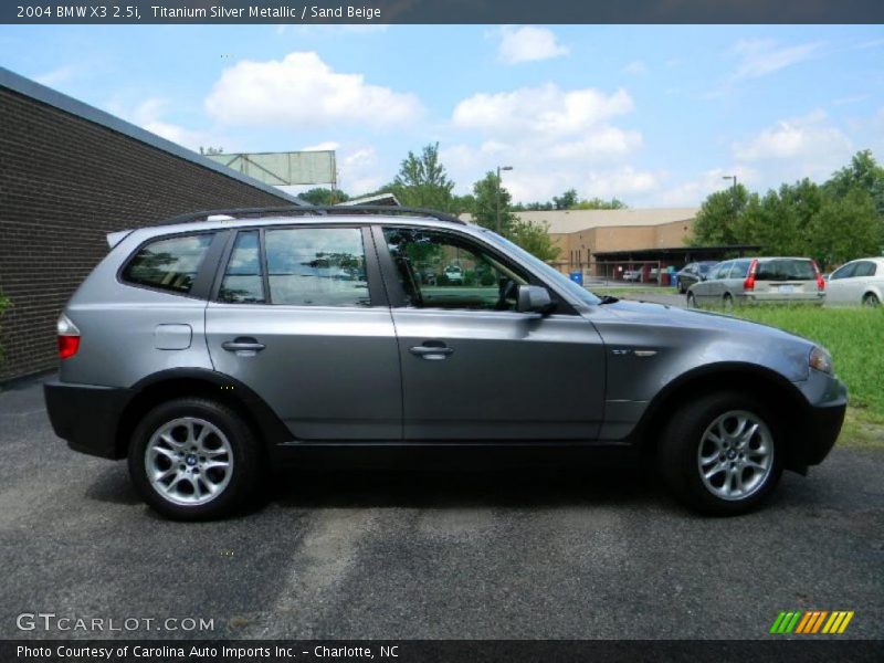 Titanium Silver Metallic / Sand Beige 2004 BMW X3 2.5i