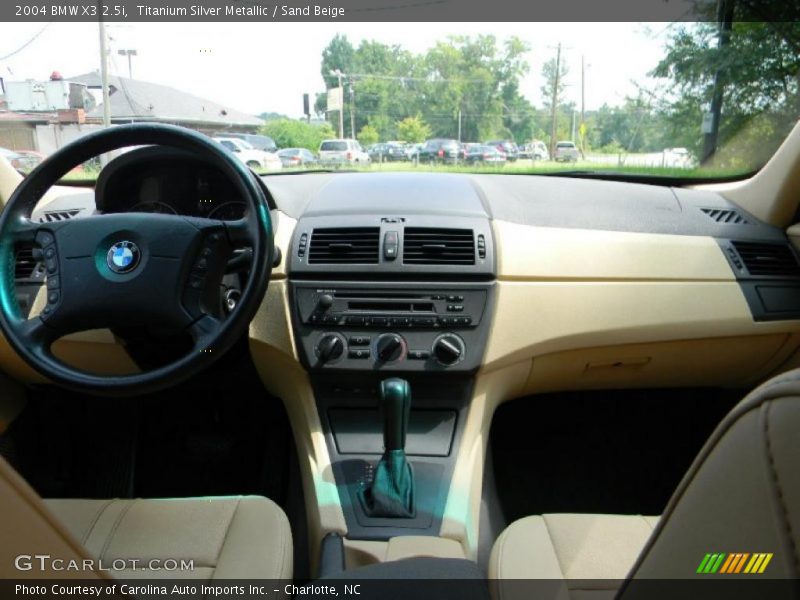 Titanium Silver Metallic / Sand Beige 2004 BMW X3 2.5i