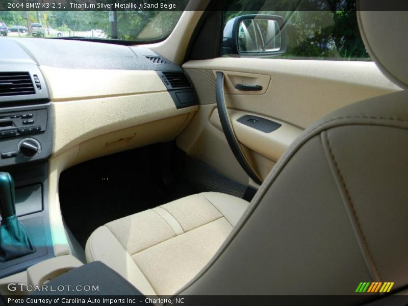 Titanium Silver Metallic / Sand Beige 2004 BMW X3 2.5i