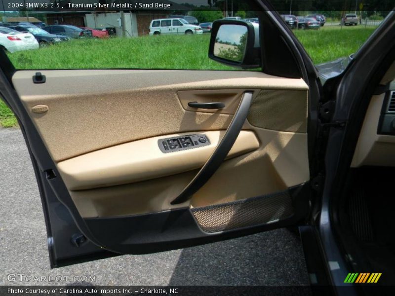Titanium Silver Metallic / Sand Beige 2004 BMW X3 2.5i