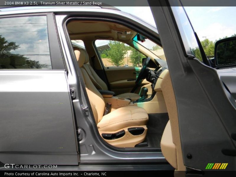 Titanium Silver Metallic / Sand Beige 2004 BMW X3 2.5i