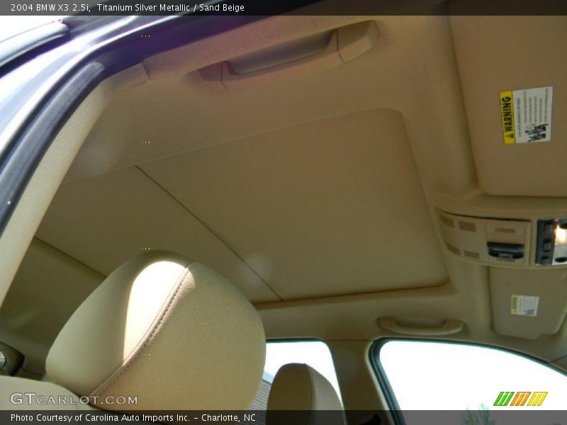 Titanium Silver Metallic / Sand Beige 2004 BMW X3 2.5i
