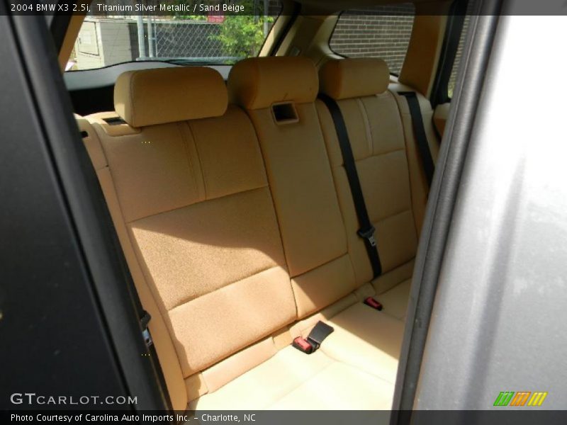 Titanium Silver Metallic / Sand Beige 2004 BMW X3 2.5i