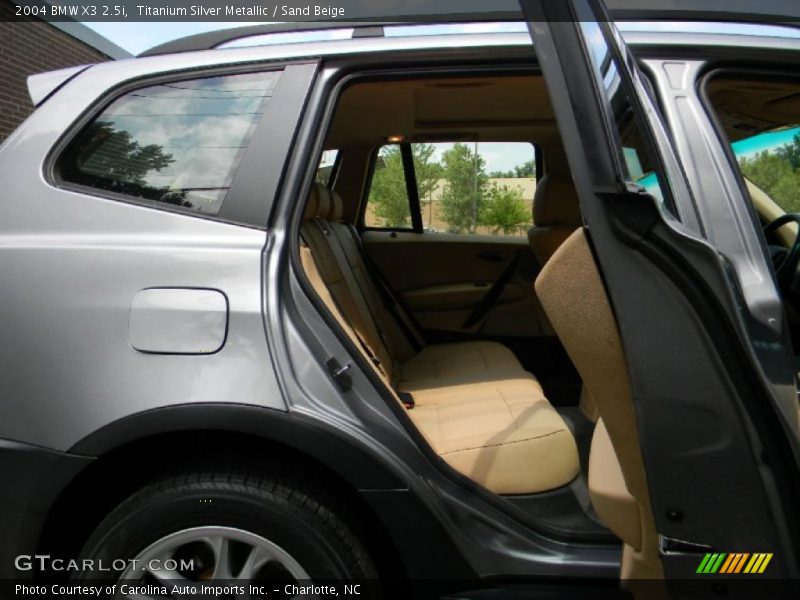Titanium Silver Metallic / Sand Beige 2004 BMW X3 2.5i