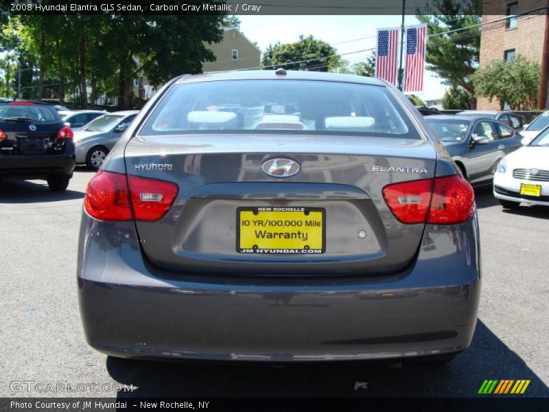 Carbon Gray Metallic / Gray 2008 Hyundai Elantra GLS Sedan