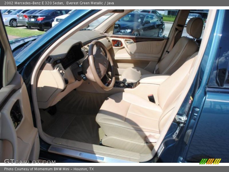 Everest Green Metallic / Java 2002 Mercedes-Benz E 320 Sedan