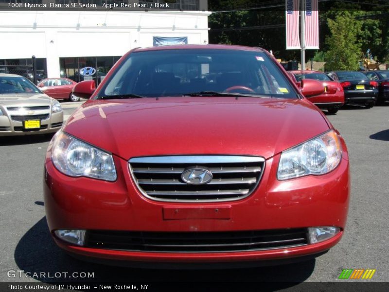 Apple Red Pearl / Black 2008 Hyundai Elantra SE Sedan