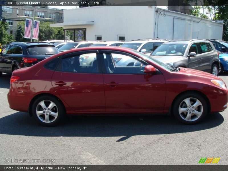 Apple Red Pearl / Black 2008 Hyundai Elantra SE Sedan