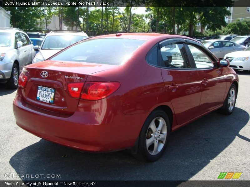 Apple Red Pearl / Black 2008 Hyundai Elantra SE Sedan